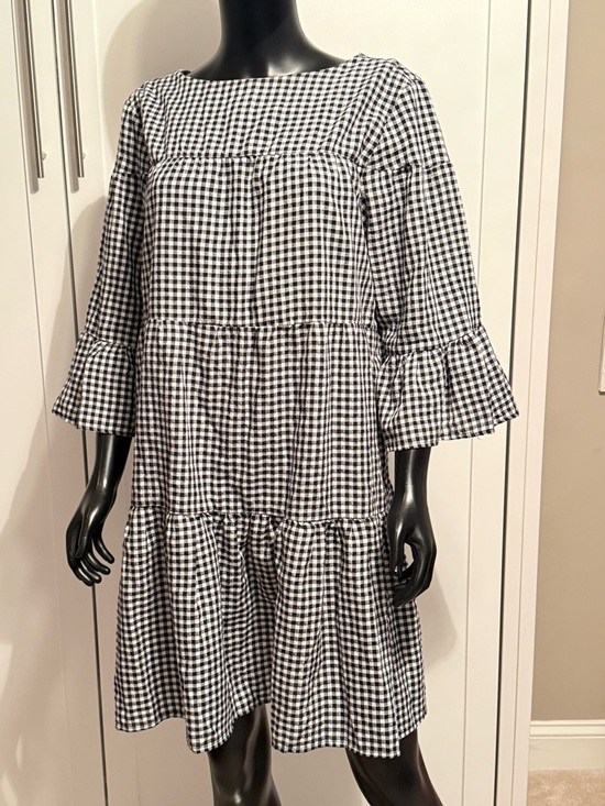 Philosophy Dresses & Skirts - Philosophy Black and White Gingham Tiered Dress